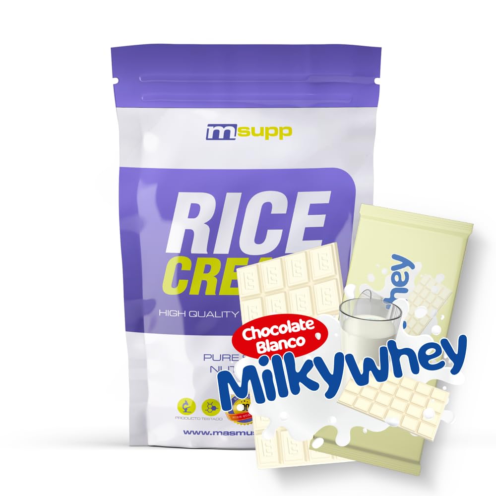 Crème de Riz Fitness MM Supplements - Source de Glucides pour Sportifs - Pot de 2 kg - Mélangeable avec les Protéines - 