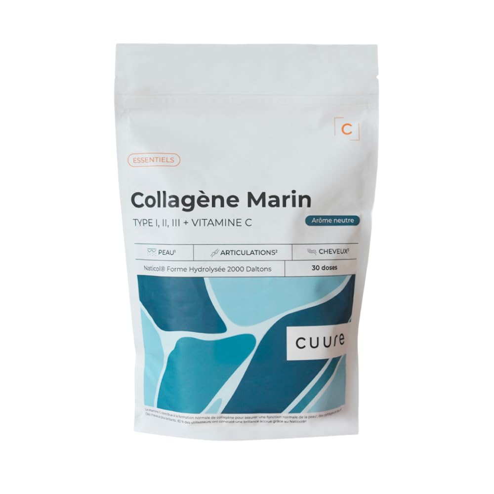 Collagène Marin Hydrolysé Naticol® Peptides Brevetés CUURE 6g par Portion Peau & Articulations Dosage Optimal Fabricatio